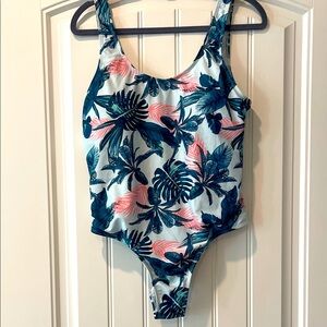Emme Jordan Tropical Print One Piece Swimsuit XL